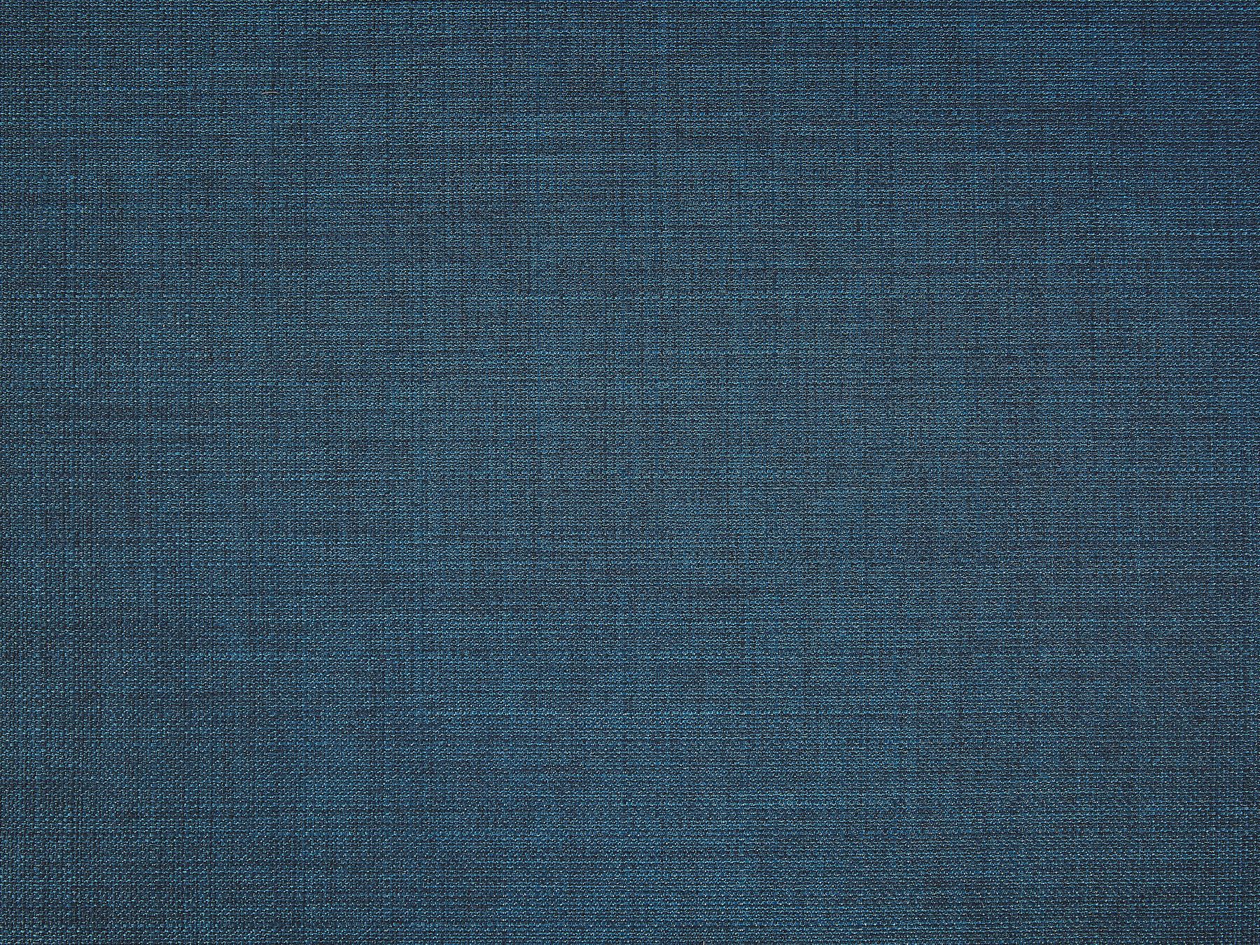 Canapé 3 places en tissu Bleu housse amovible L212cmxl107cmxH89cm KRYOS