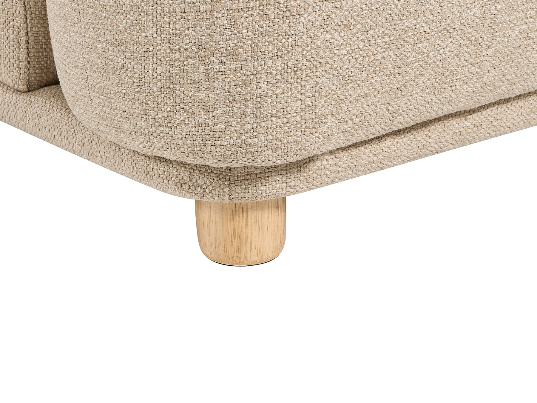 Canapé 3 places en tissu Beige clair L220cmxl104cmxH75cm MARNE