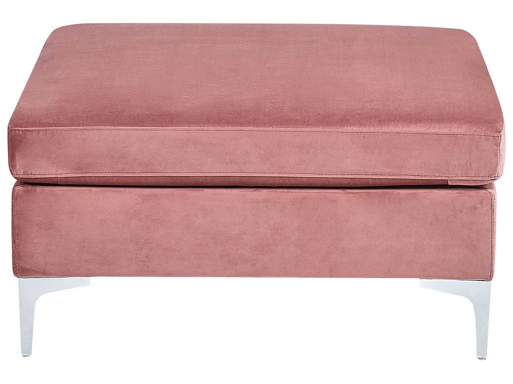 Canapé d'angle modulaire avec ottoman en velours Rose L300cmxl150cmxH84cm ZAVRIM