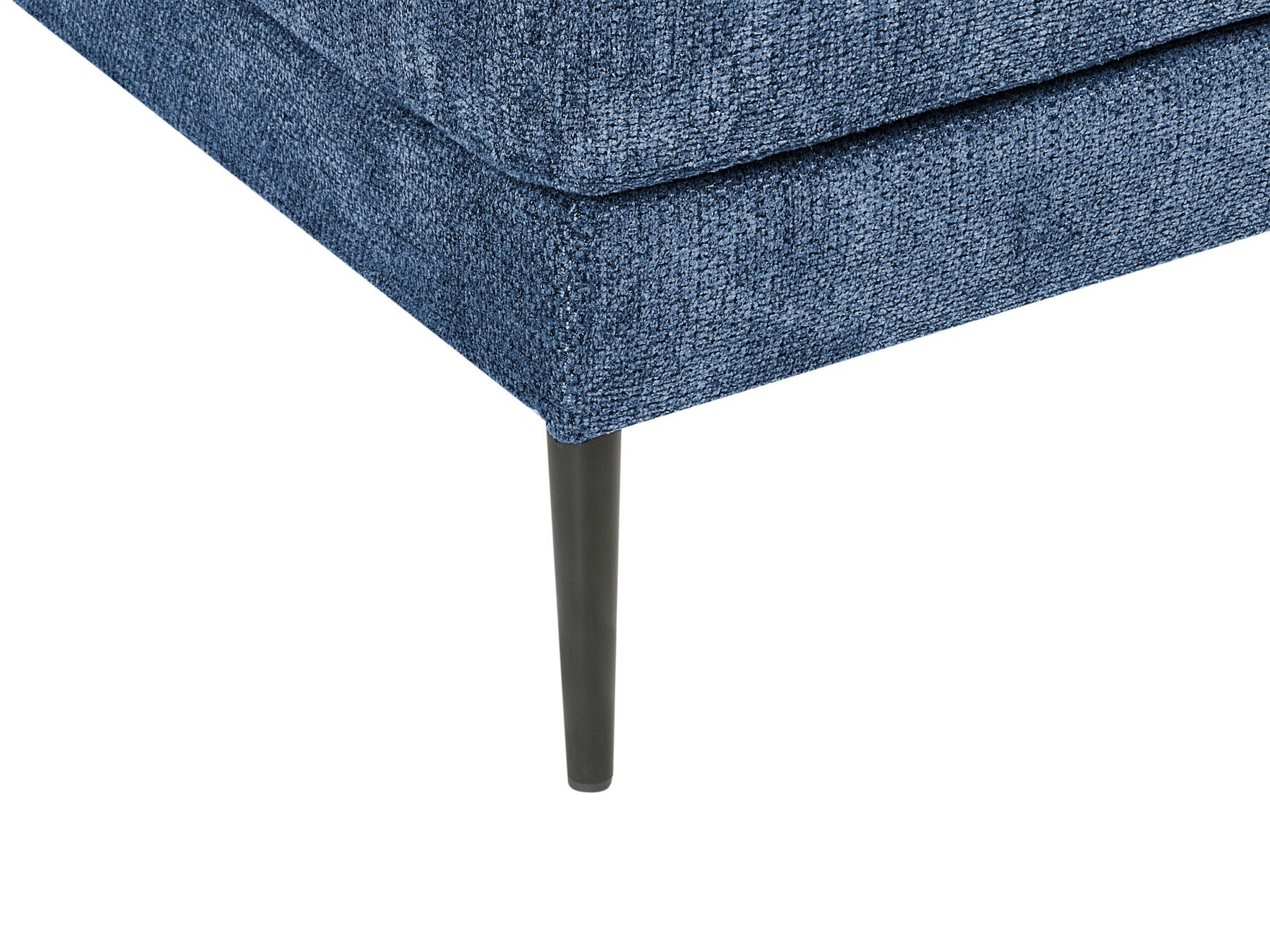 Canapé d'angle côté gauche en tissu Bleu L275cmxl158cmxH80cm GUEDEL