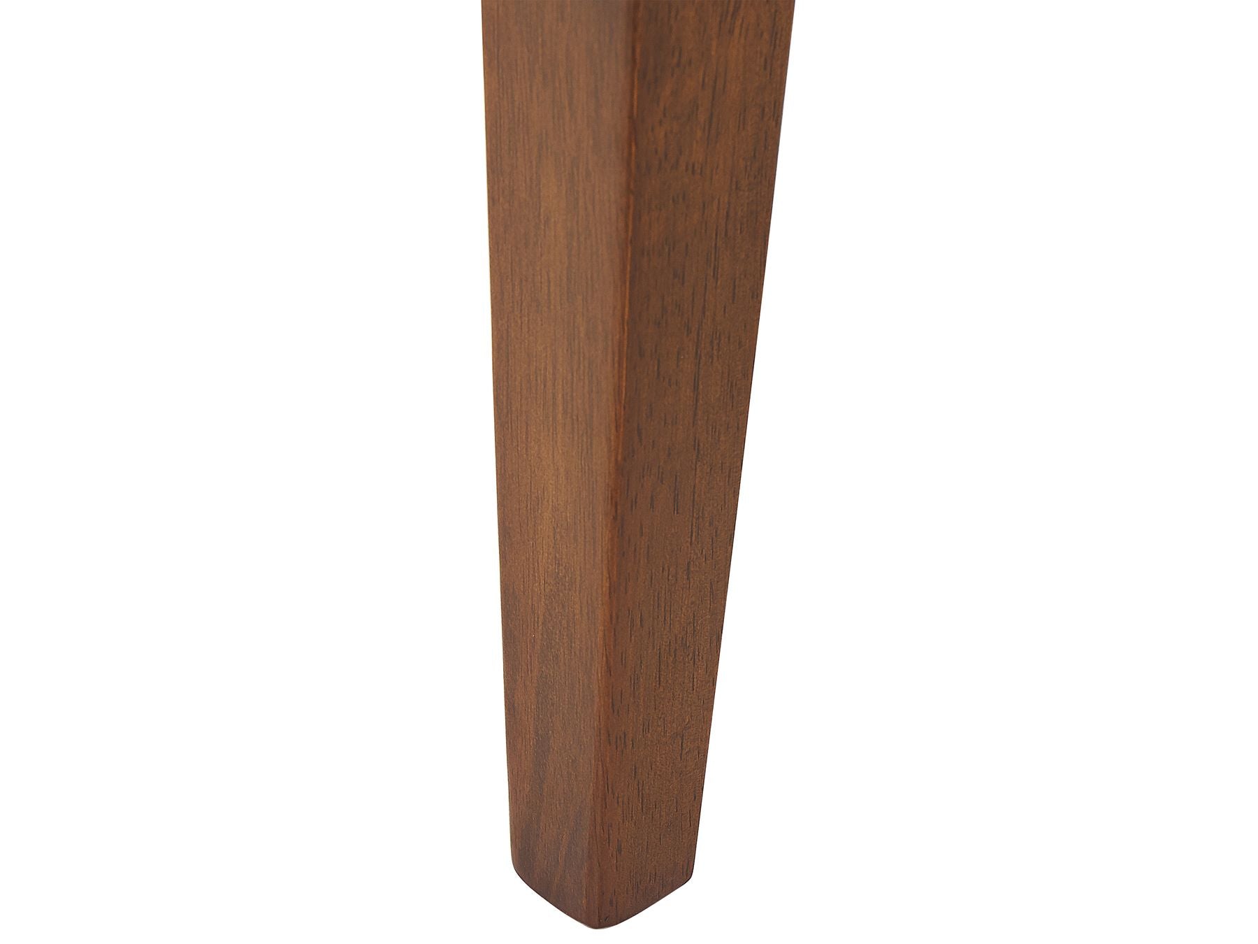 Table à manger extensible en bois d'hévéa Marron foncé de L90cm à L120cm MASIO