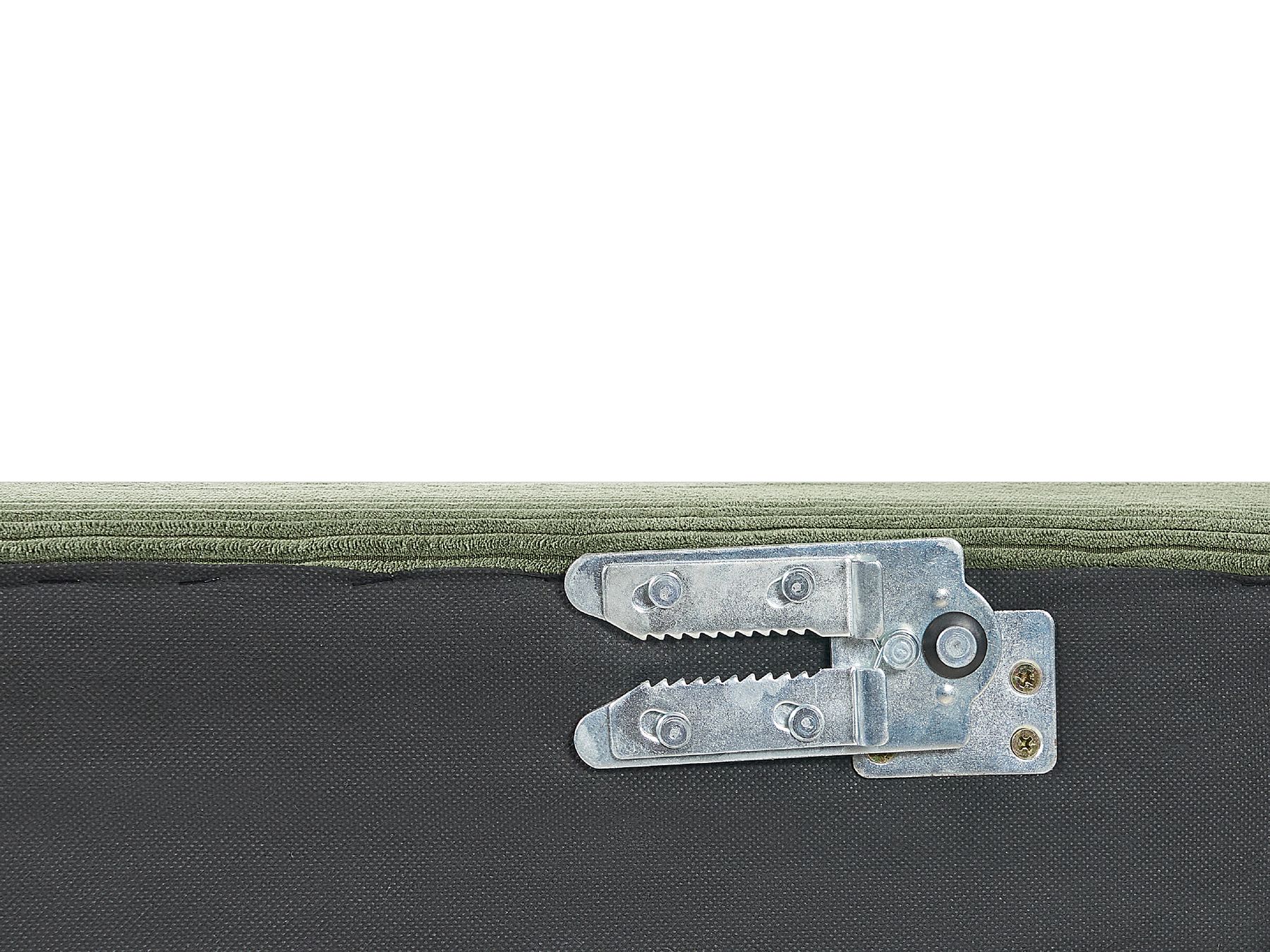 Canapé d'angle côté gauche en velours côtelé Vert L291cmxl151cmxH83cm MAGEVE