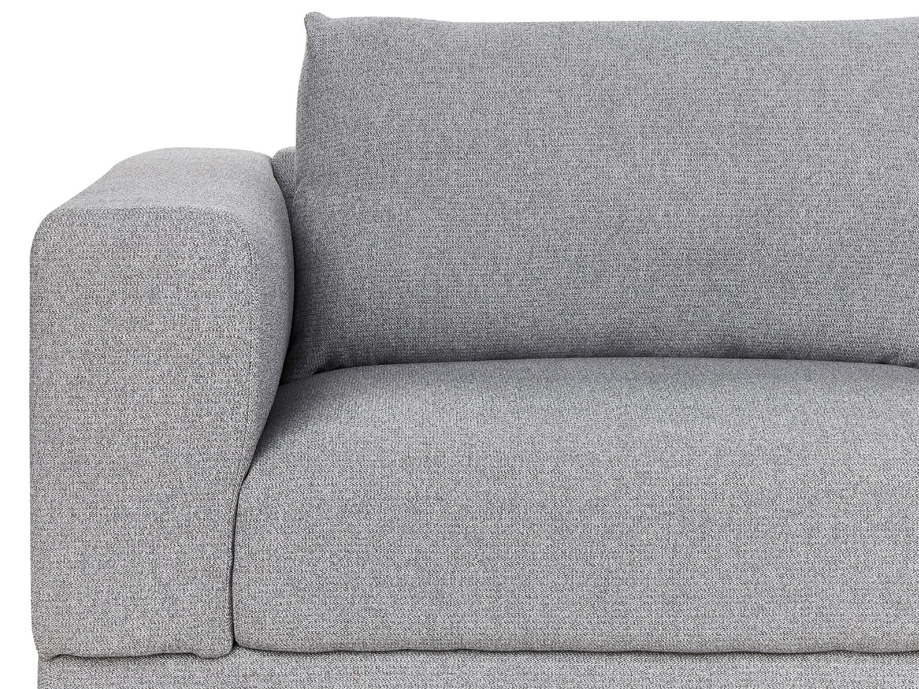 Canapé 3 places en tissu Gris L220cmxl84cmxH76cm BERGEN