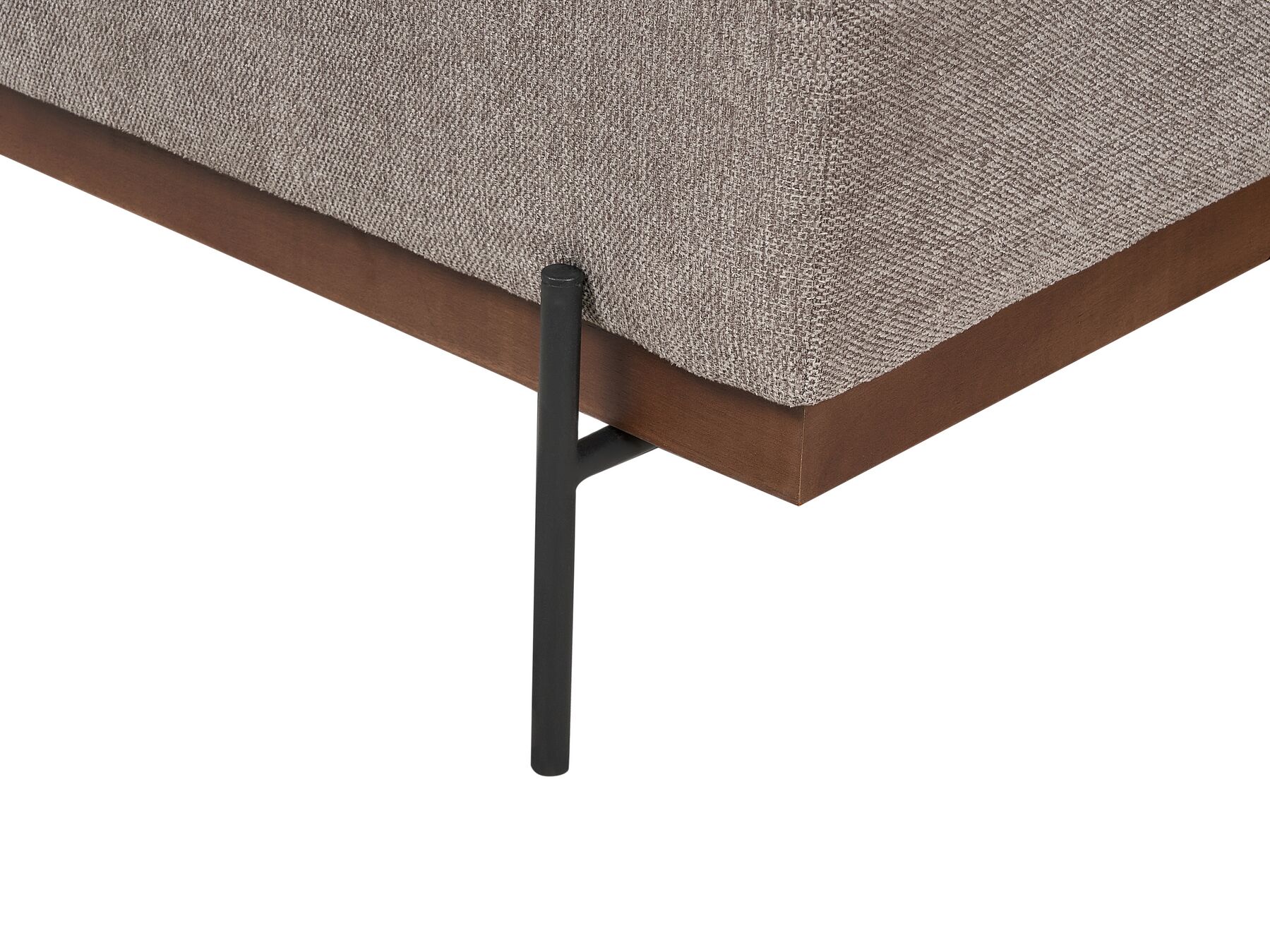 Canapé d'angle à droite en tissu Marron clair L316cmxl146cmxH79cm FLOYD