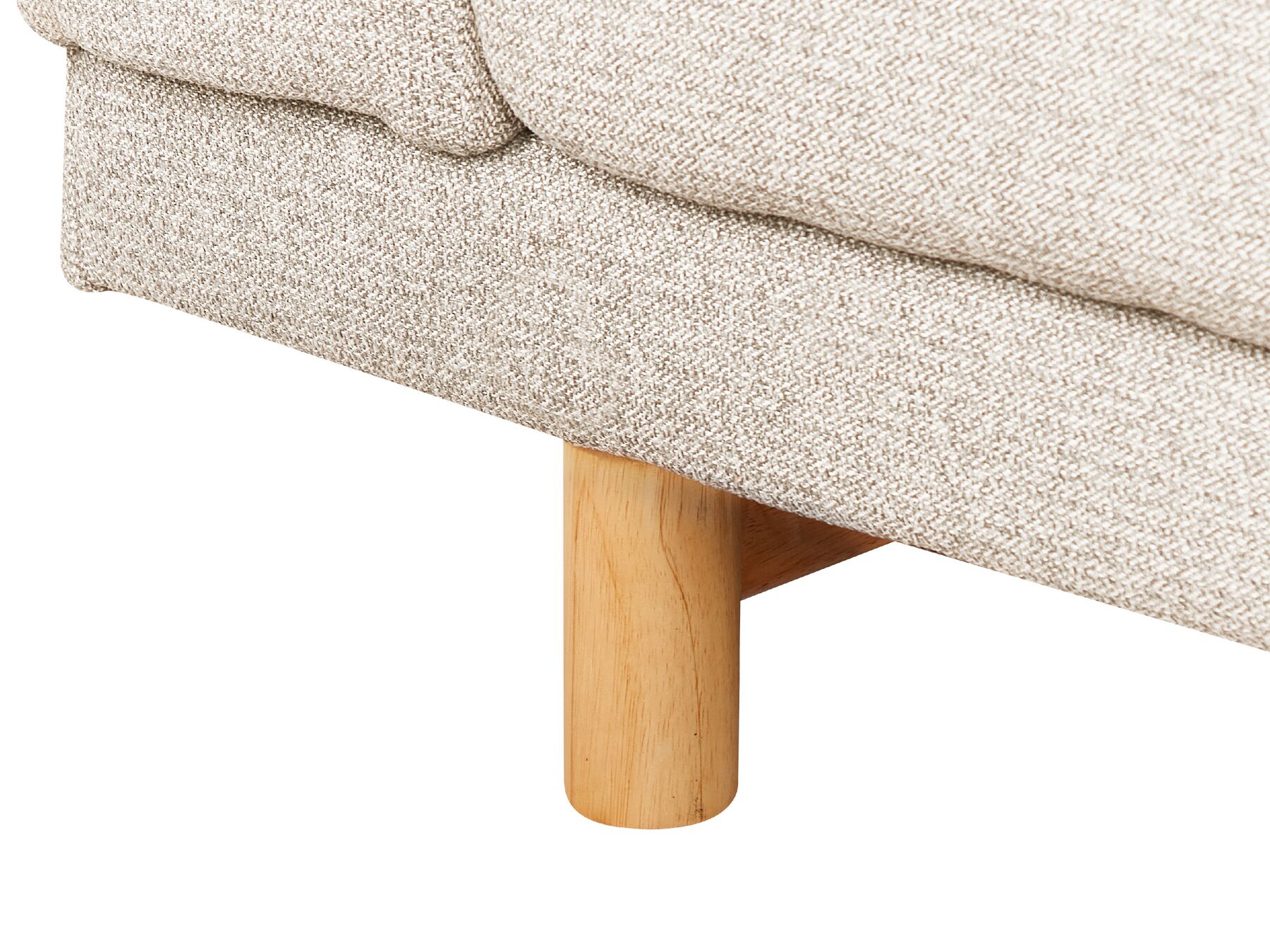 Canapé 3 places en tissu Beige L220cmxl84cmxH76cm BERGEN