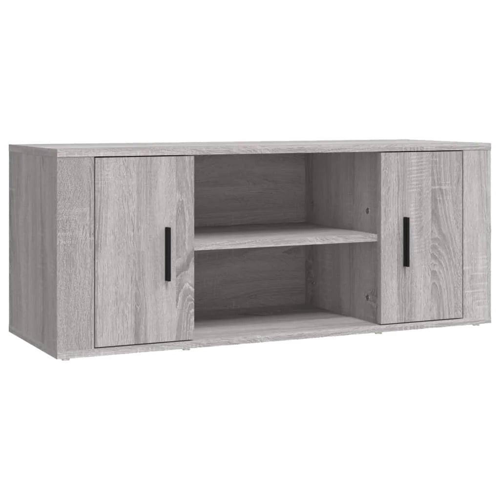 Meuble TV Gris L100xl35xH40cm SONOMA