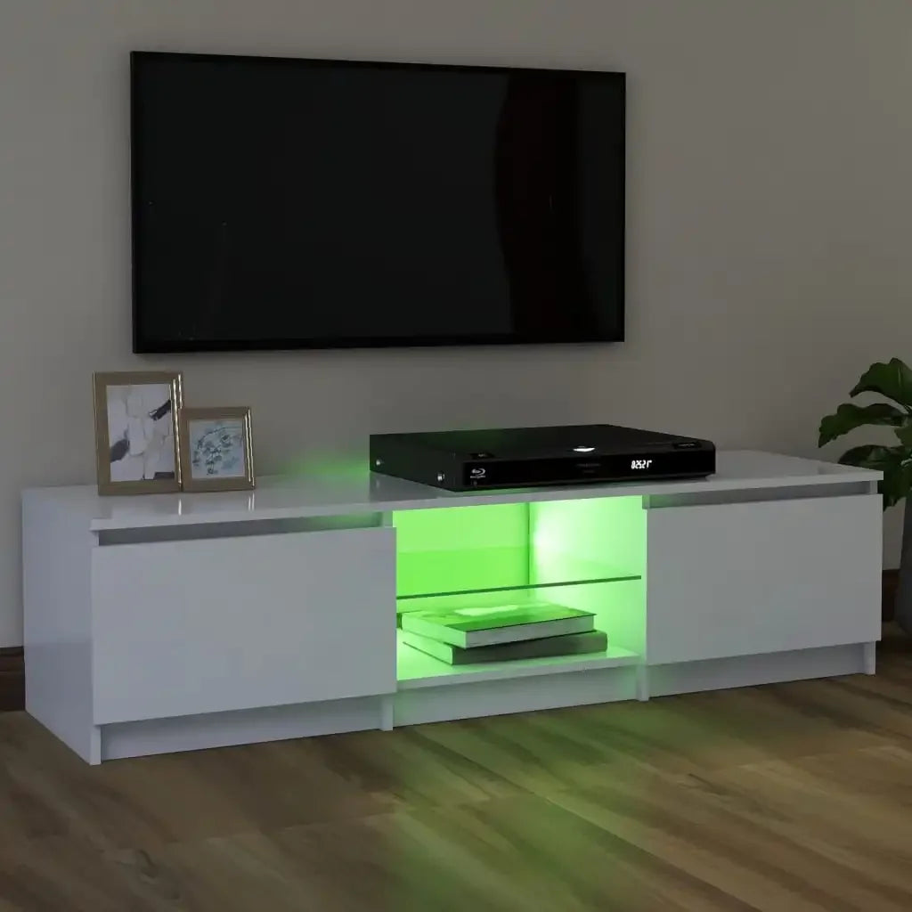 Meuble TV L160xl35xH45cm avec Lumière LED STARA