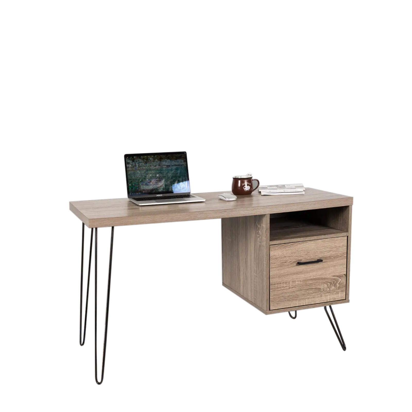 Bureau avec Tiroir Design L115xl50xH71,5cm WORKO