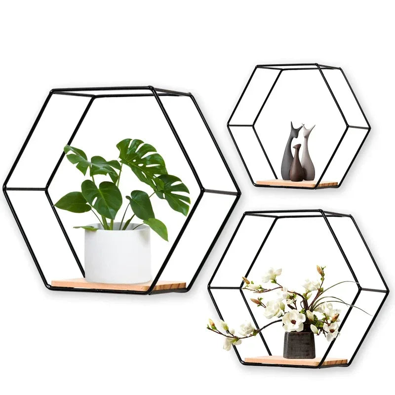 étagère Murale Flottante Hexagonale XOXO