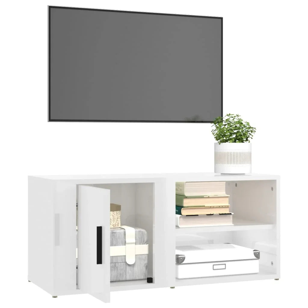 Meubles TV x2 80cm en bois Total L160xl36cm COCOON