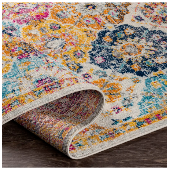 Tapis Vintage Oriental Multicolore/Orange BASSAY