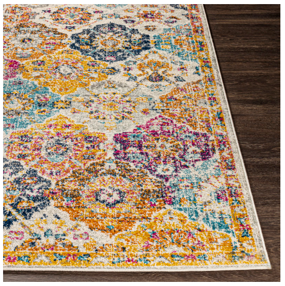 Tapis Vintage Oriental Multicolore/Orange BASSAY