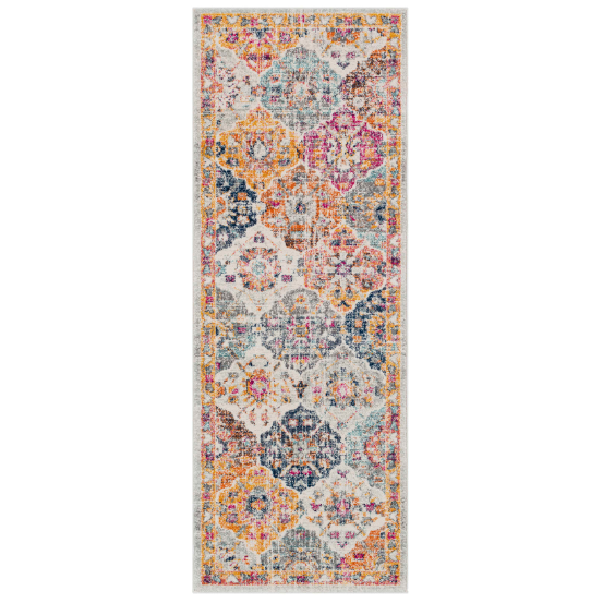 Tapis Vintage Oriental Multicolore/Orange BASSAY