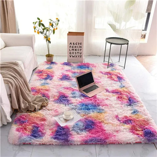 Tapis fourrure pour salon chambre SHAGY