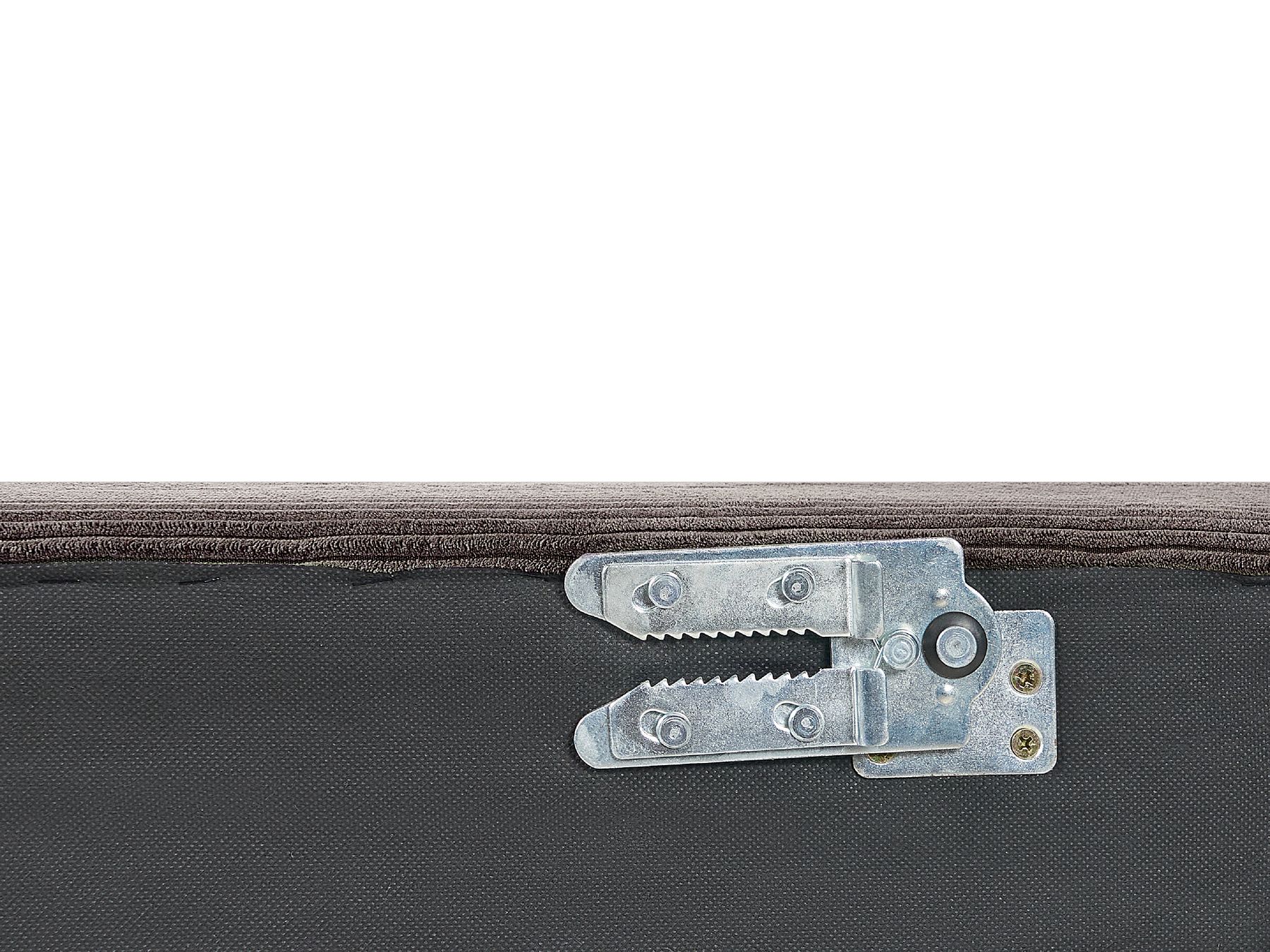 Canapé d'angle côté gauche en velours côtelé Marron L291cmxl151cmxH83cm MAGEVE