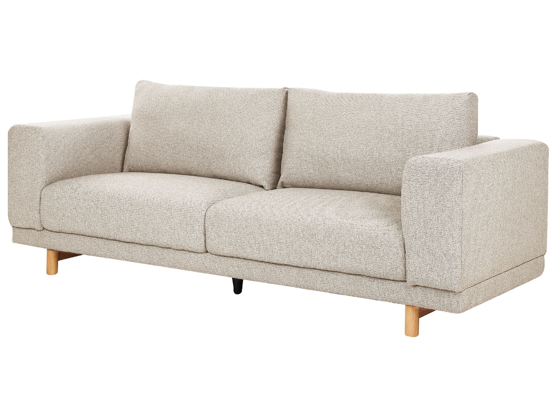Canapé 3 places en tissu Beige L220cmxl84cmxH76cm BERGEN