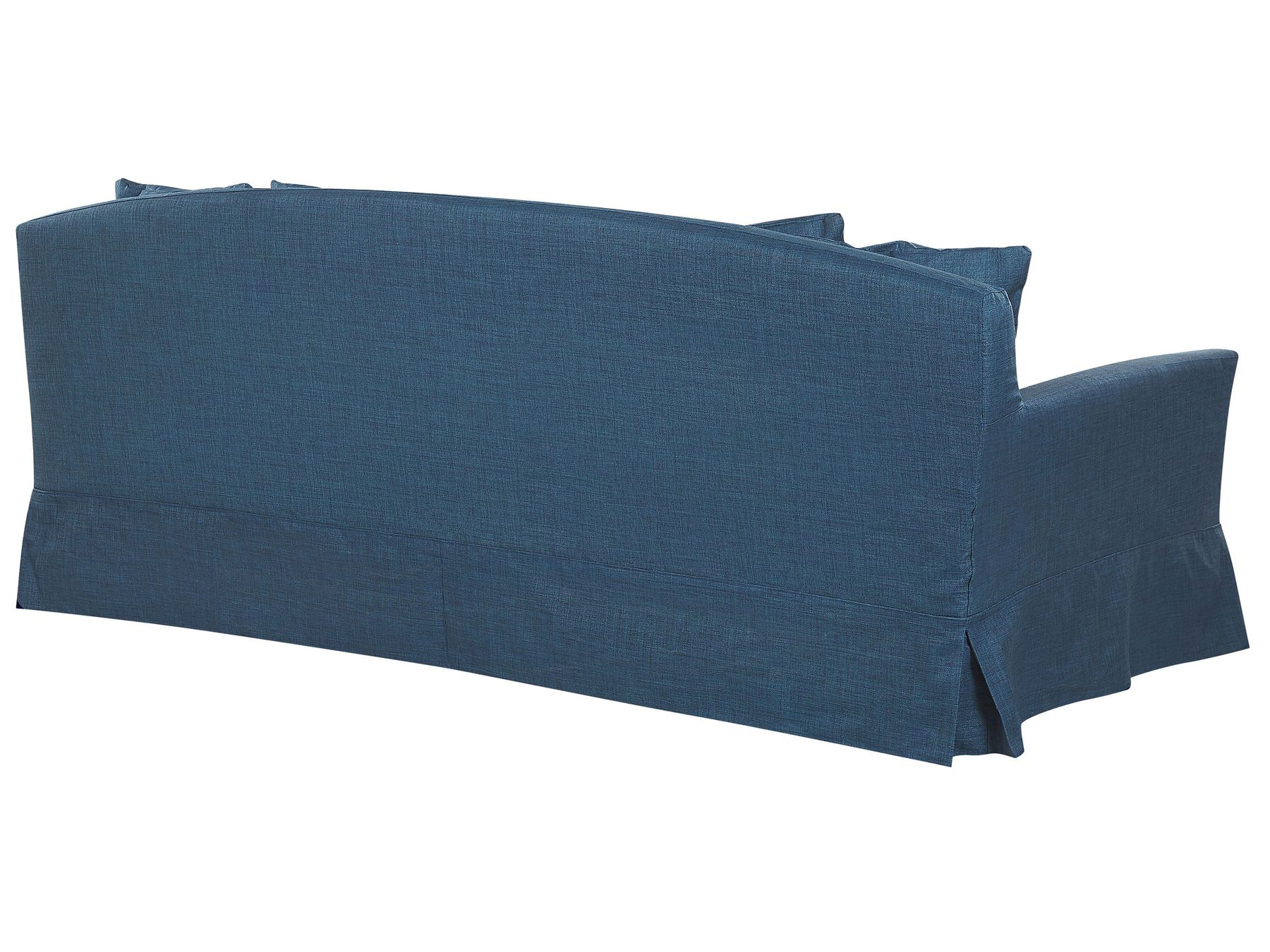 Canapé 3 places en tissu Bleu housse amovible L212cmxl107cmxH89cm KRYOS