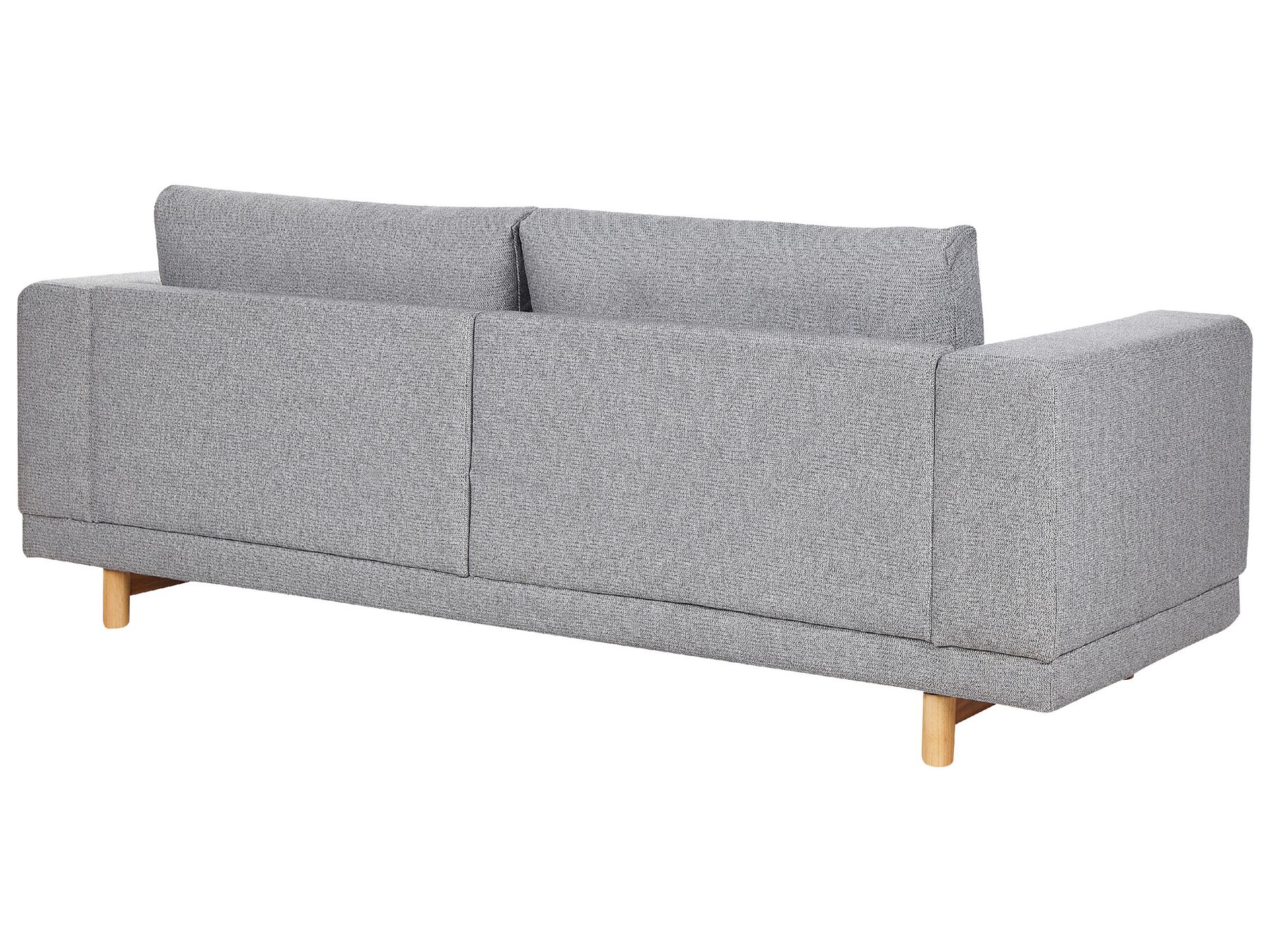 Canapé 3 places en tissu Gris L220cmxl84cmxH76cm BERGEN