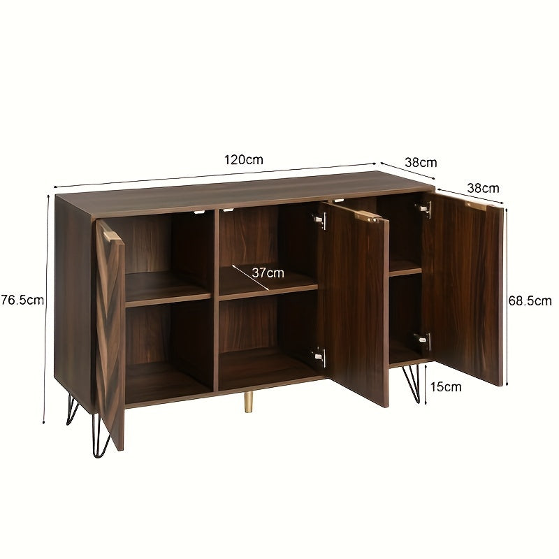 Buffet en Bois Massif L120xl38xH76,5cm EVA