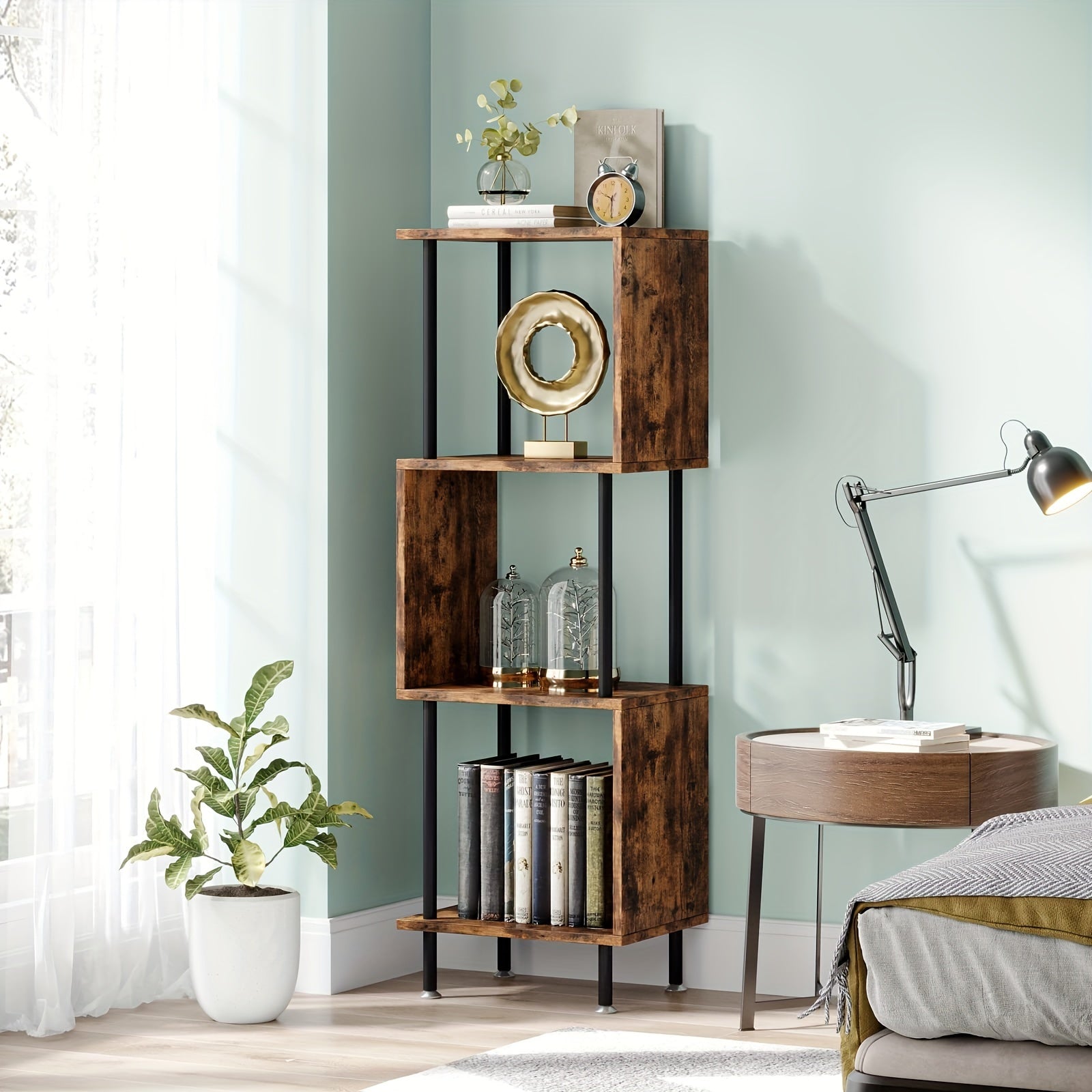 Étagère en Bois L36,83cmxl10cmxH112cm DALO