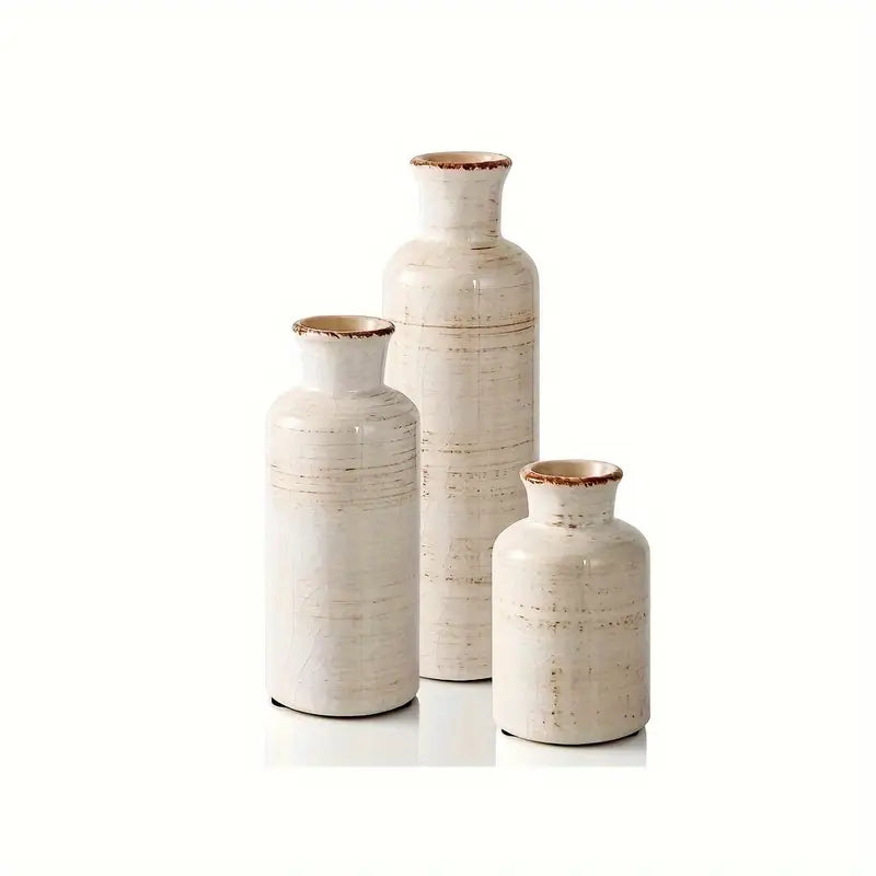 Ensemble de 3 Vases en Céramique BOBO