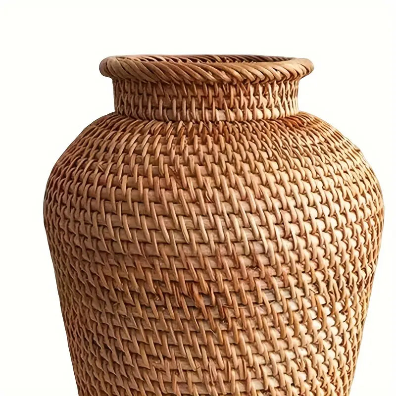 Vase en bambou tissé à la main l10.5xH20cm DAGA