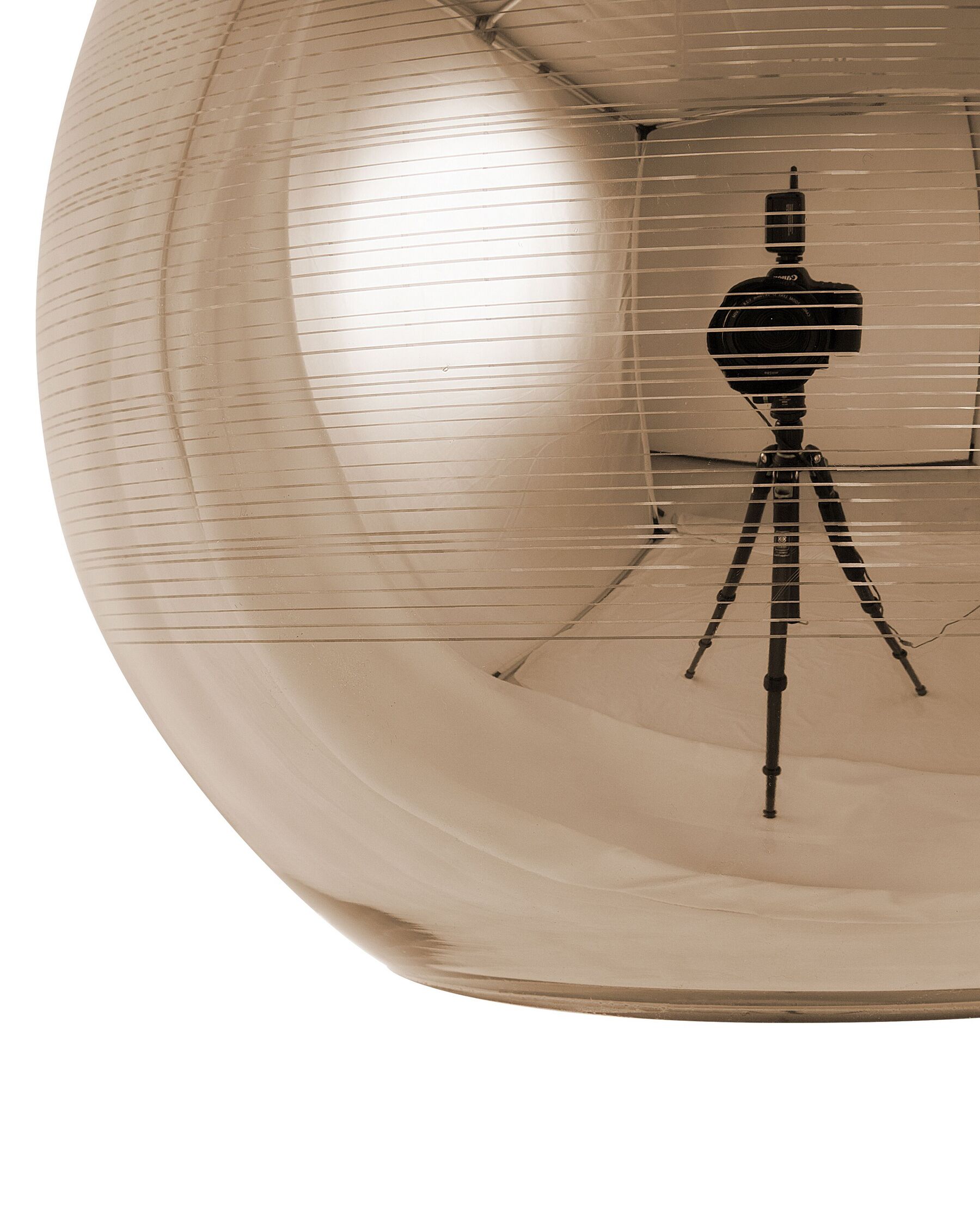 Lampe suspension en Verre Doré KOKAY