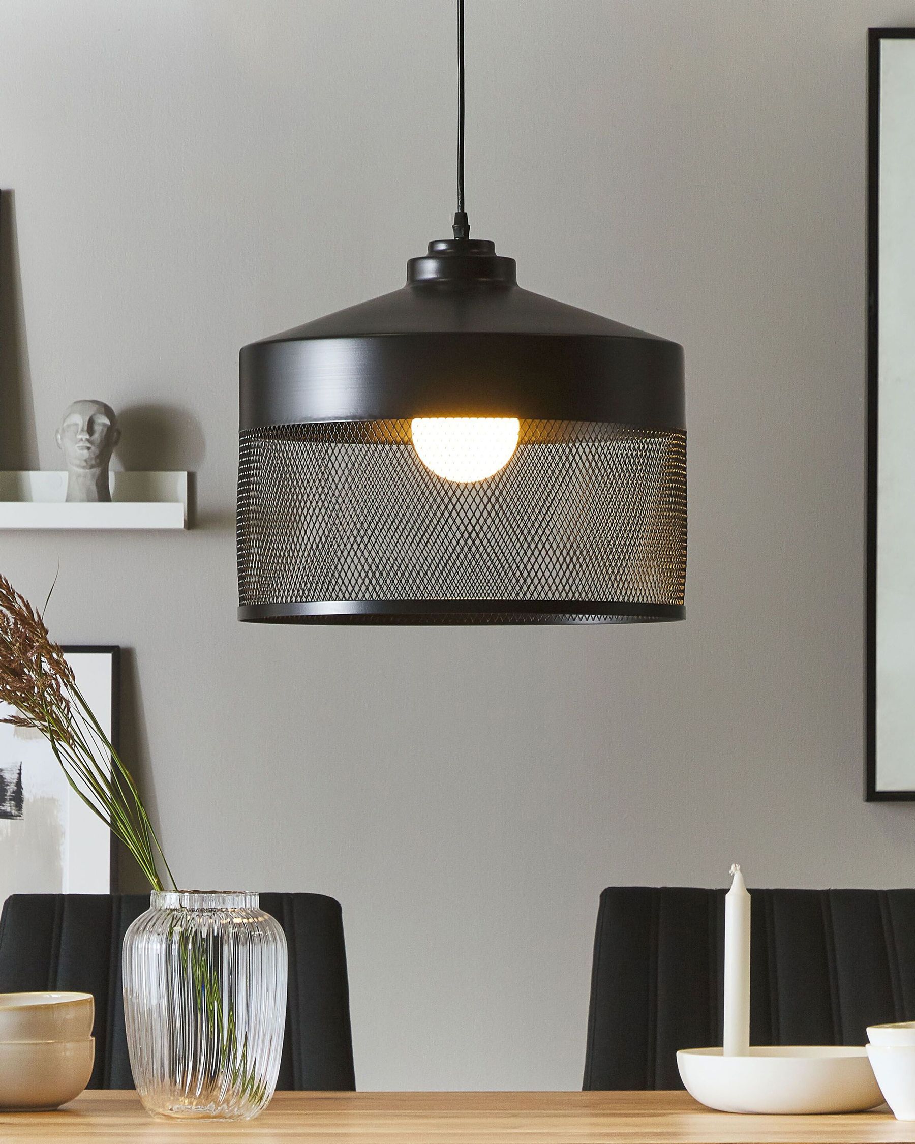 Lampe suspension en Métal Noir D41cm KOOPT