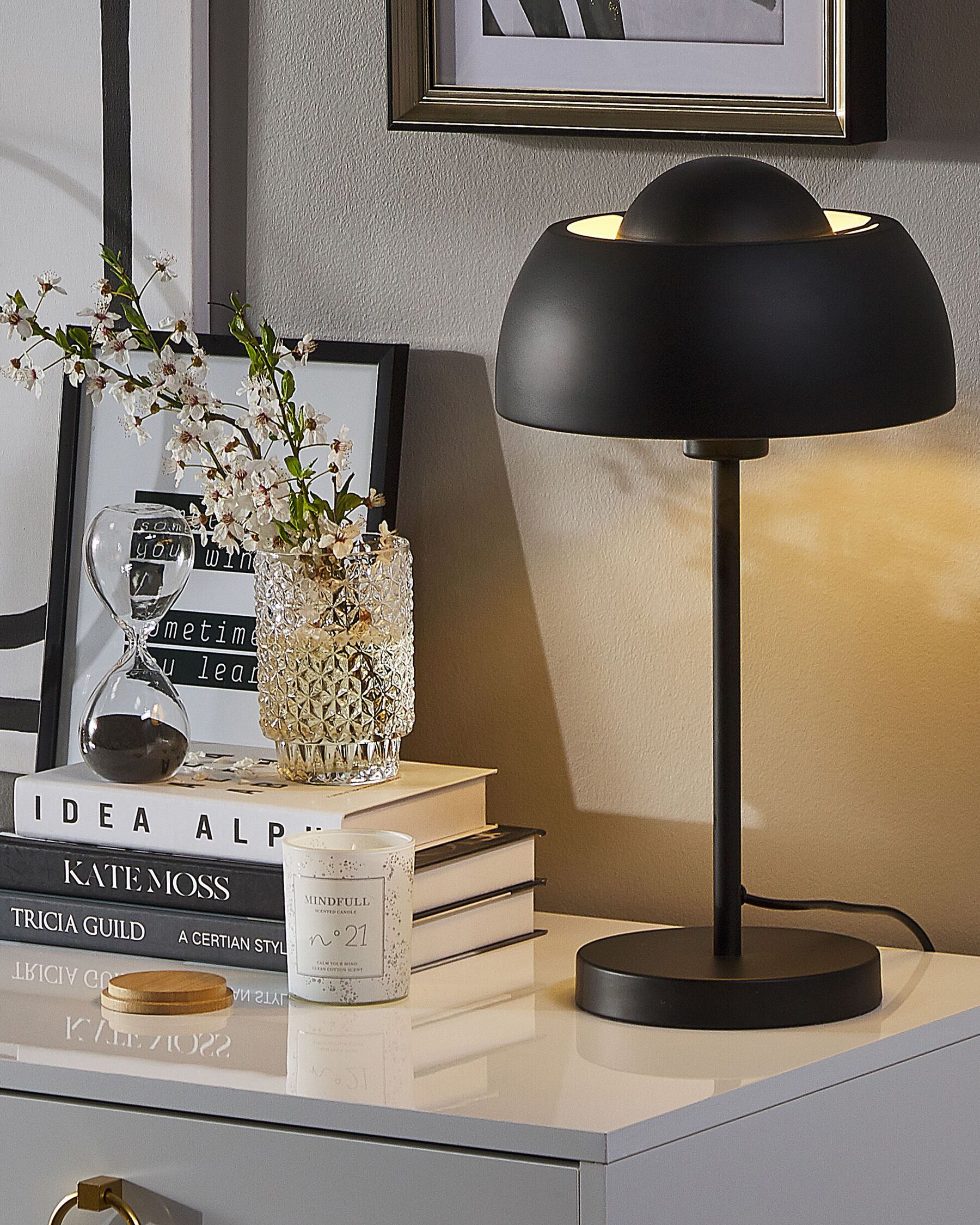 Lampe à poser en Métal Noir H44cm EZLIAN