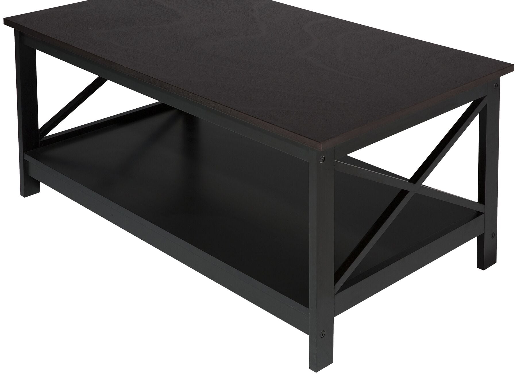 Table basse en bois Noir L100cmxl55cmxH45cm BATEN