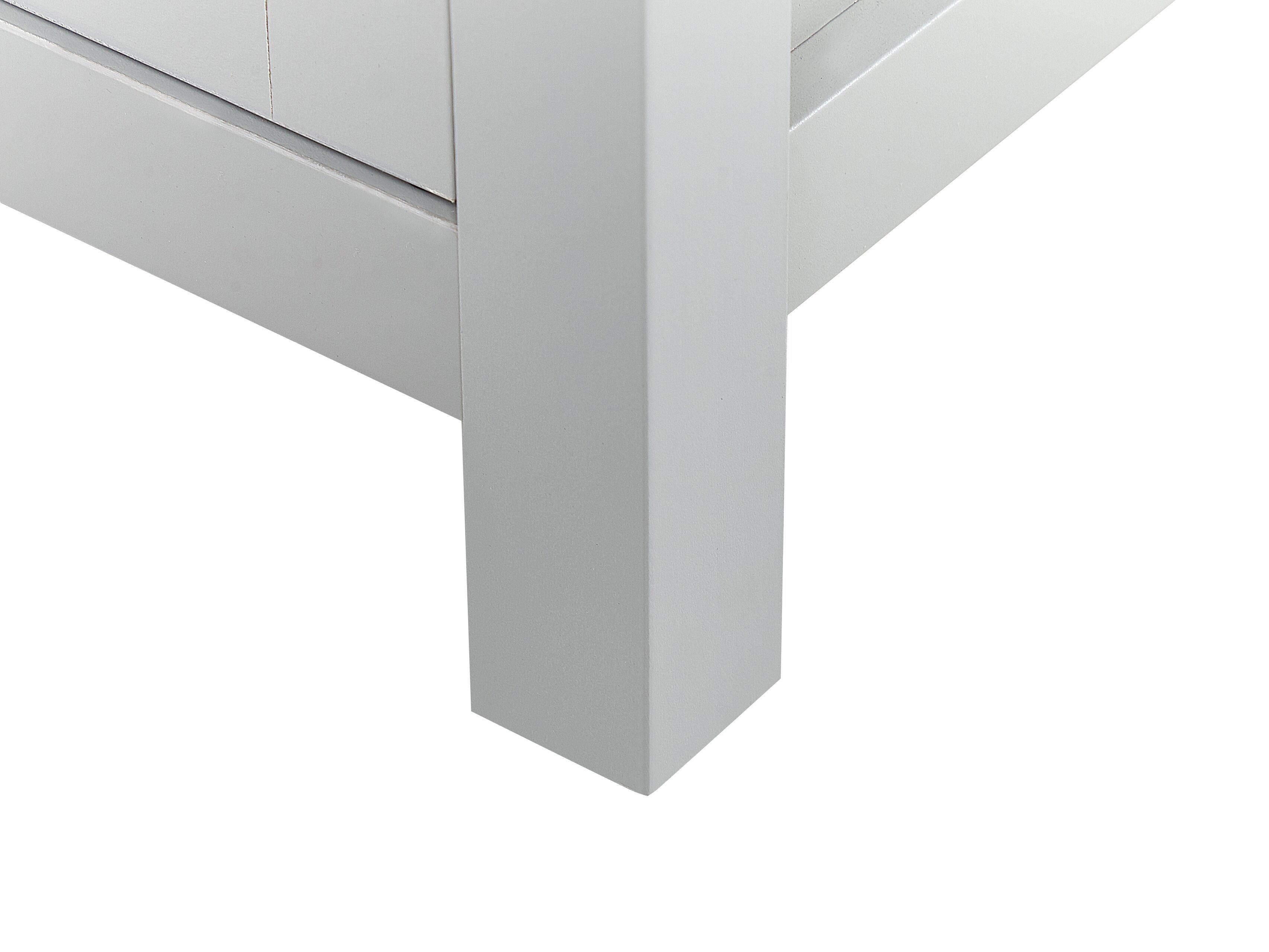 Commode 4 tiroirs en bois Gris clair L79cmxl39cmxH95cm RATIKA