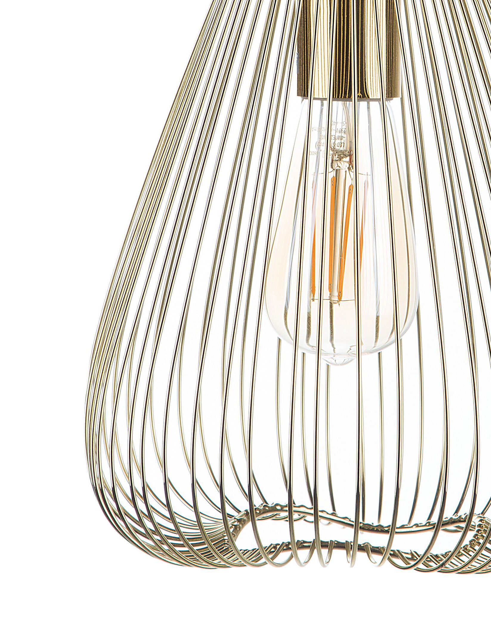 Lampe suspension en Métal Doré SOUNDA